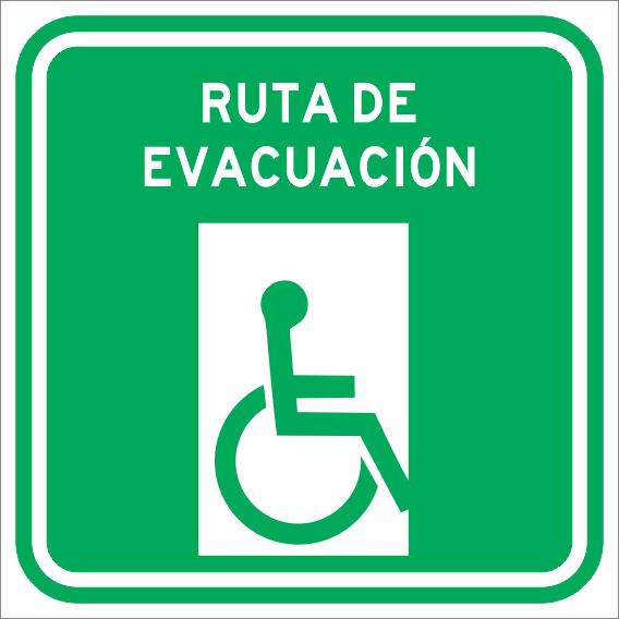 Ruta De Evacuación Discapacitados Simbologic