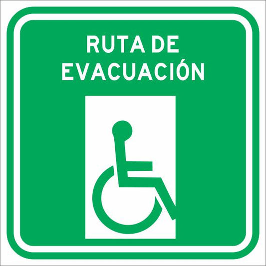 Ruta De Evacuación Discapacitados Simbologic