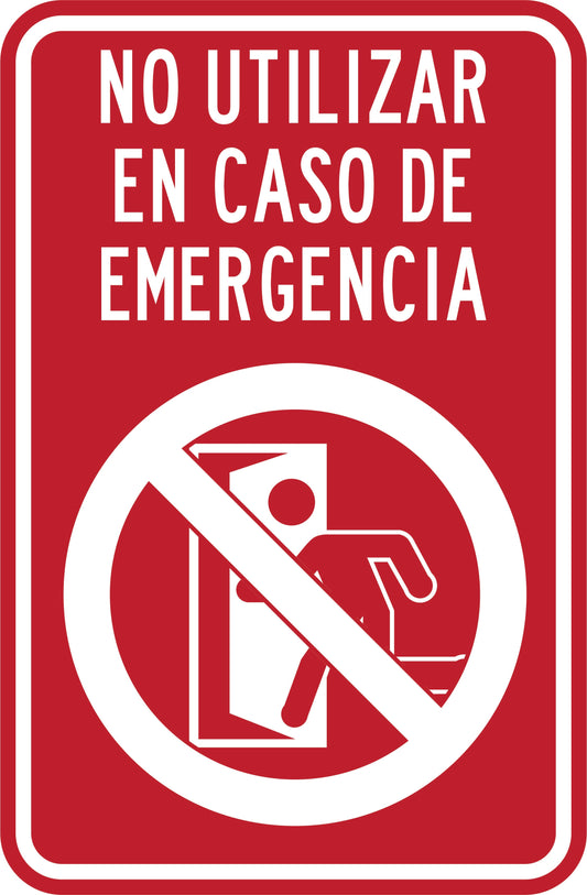 NO UTILIZAR EN CASO DE EMERGENCIA Simbologic