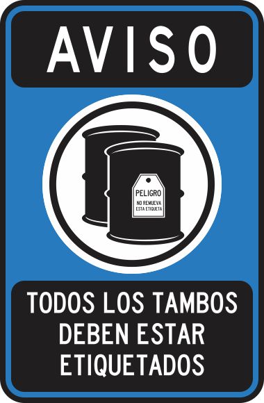 Aviso Todos Los Tambos Deben Estar Etiquetados Simbologic