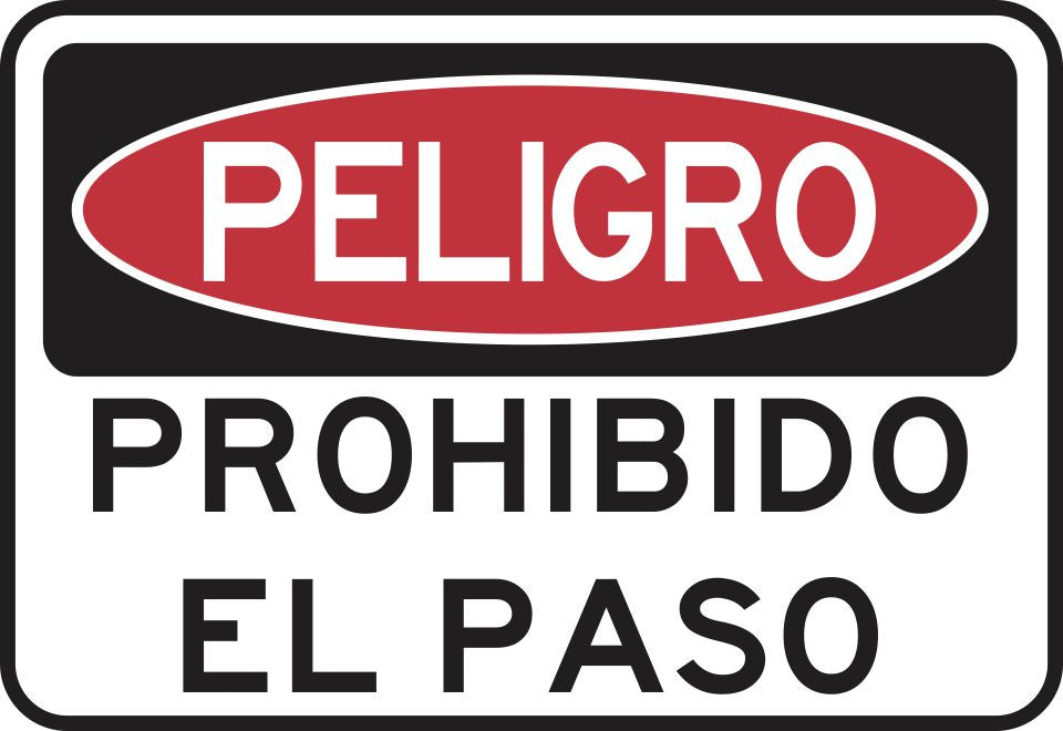 PROHIBIDO EL PASO Simbologic