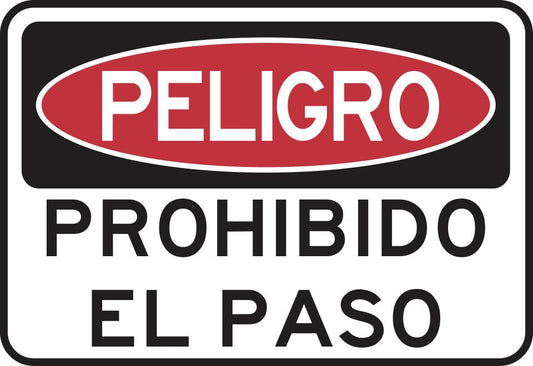 PROHIBIDO EL PASO Simbologic
