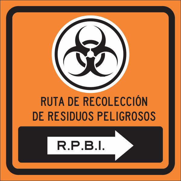 Ruta De Recoleccion De Residuos Peligrosos R.P.B.I (Der) Simbologic