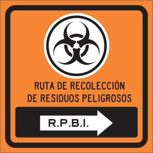Ruta De Recoleccion De Residuos Peligrosos R.P.B.I (Der) Simbologic