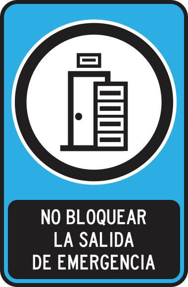 No Bloquear La Salida De Emergencia Simbologic