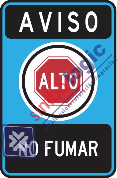 Aviso, Alto… No Fumar Simbologic