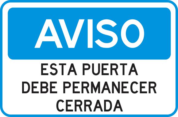Esta Puerta Debe Permanecer Cerrada Simbologic