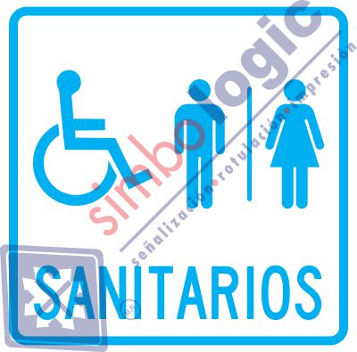 Sanitarios Mixtos, Discapacitado Simbologic