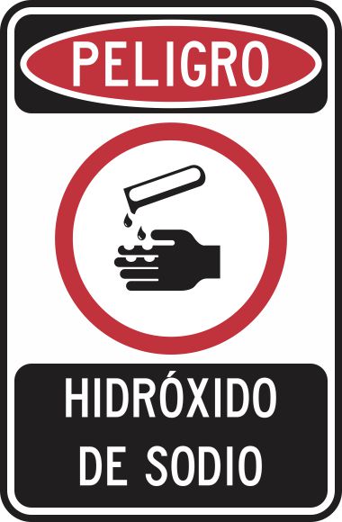 Peligro Hidróxido De Sodio Simbologic