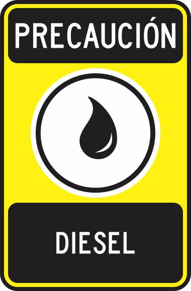 Precaucion Diésel Simbologic