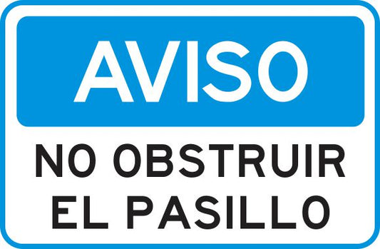 No Obstruir El Pasillo Simbologic