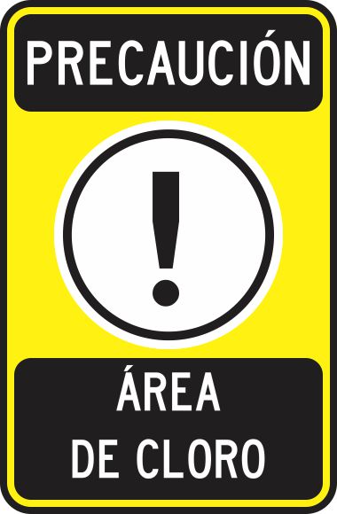 Precaucion Área De Cloro Simbologic