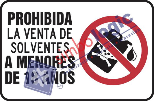 Prohibida La Venta De Solventes A Menores Simbologic