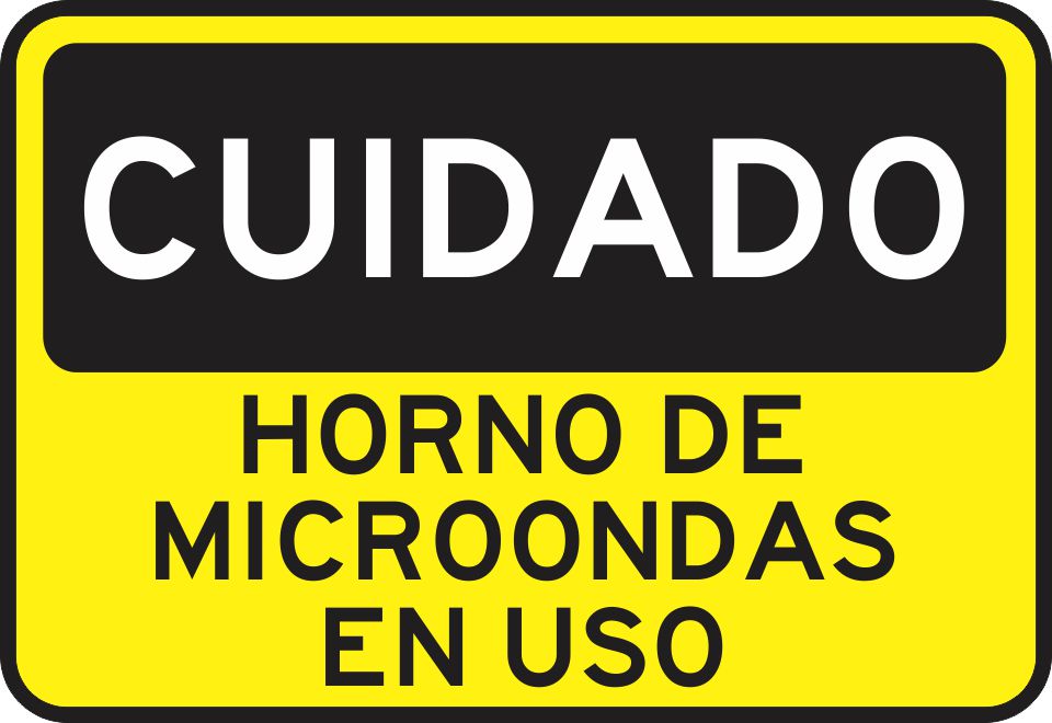 Horno De Microondas En Uso Simbologic