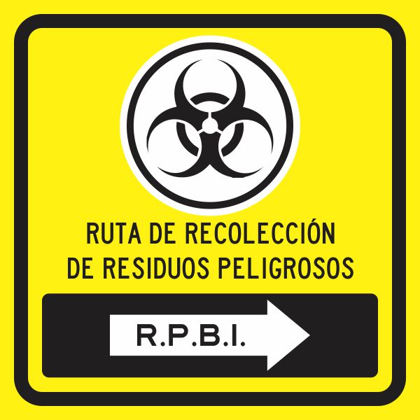 Ruta De Recoleccion De Residuos Peligrosos R.P.B.I (Der) Simbologic