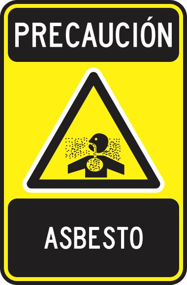 Precaucion Asbesto Simbologic