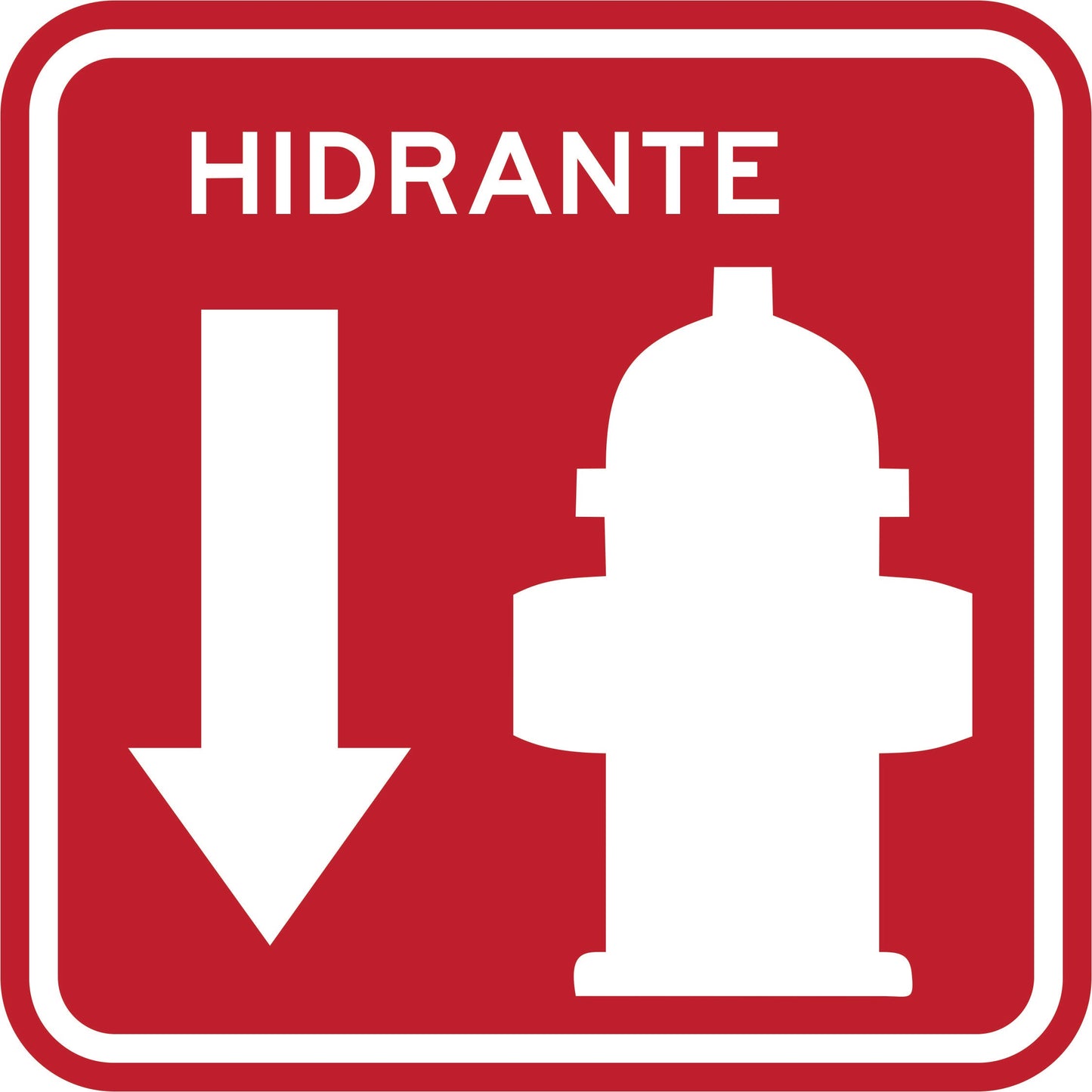 HIDRANTE CON FLECHA HACIA ABAJO Simbologic