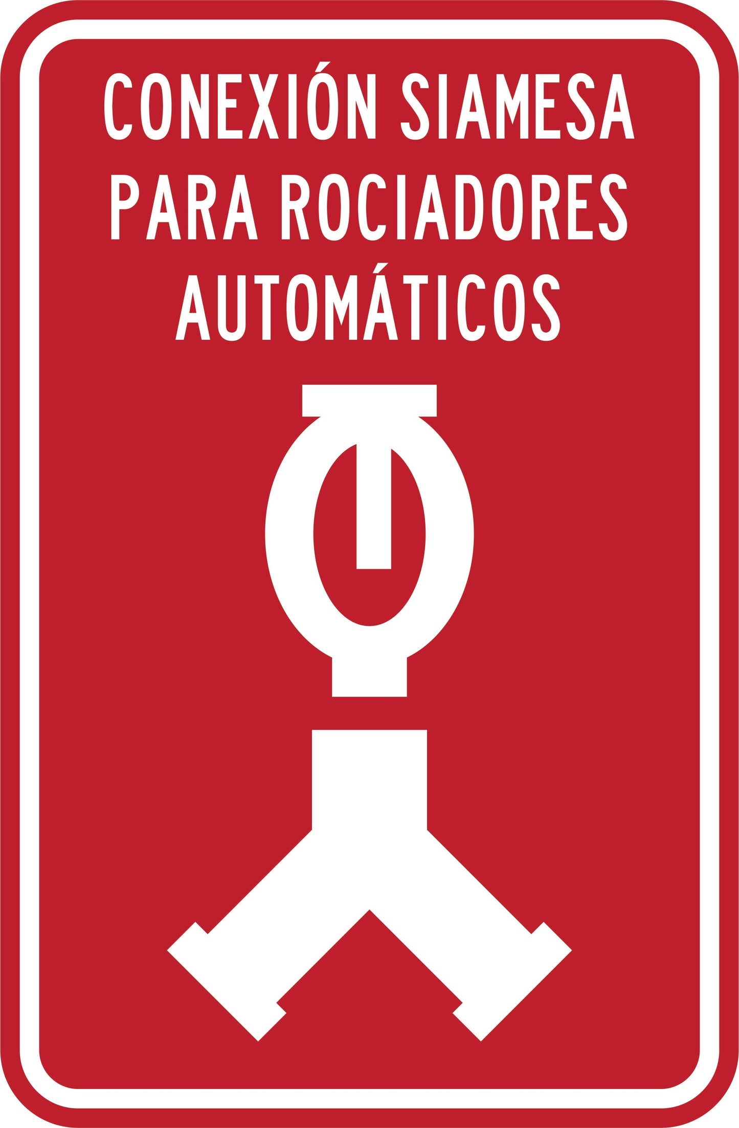 CONEXION SIAMESA PARA ROCIADORES AUTOMÁTICOS Simbologic