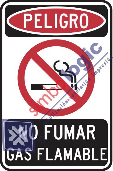 No Fumar, Gas Inflamable Simbologic
