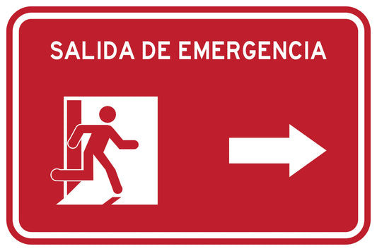 SALIDA DE EMERGENCIA FLECHA DERECHA Simbologic