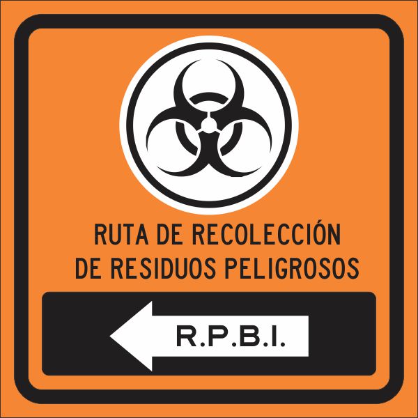 Ruta De Recoleccion De Residuos Peligrosos R.P.B.I (Izq) Simbologic