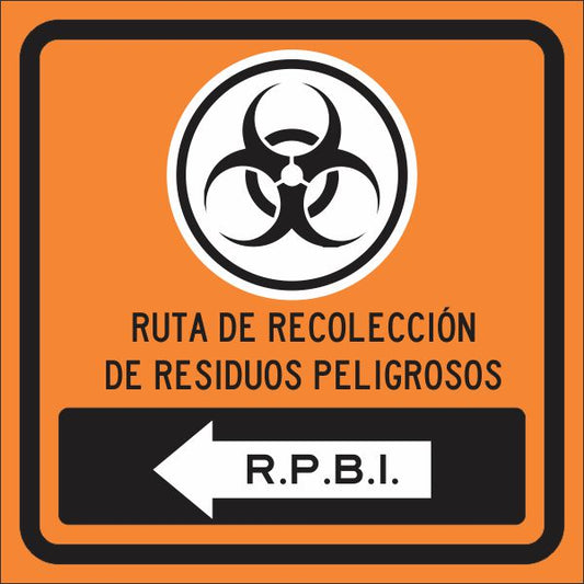 Ruta De Recoleccion De Residuos Peligrosos R.P.B.I (Izq) Simbologic