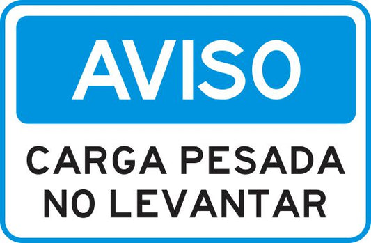 Carga Pesada, No Levantar Simbologic