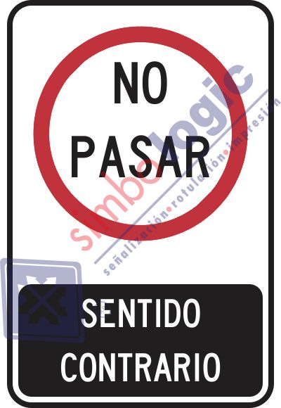 No Pasar, Sentido Contrario Simbologic