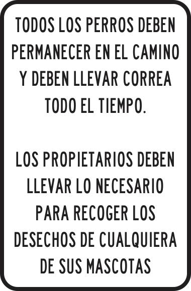 Todos Los Perros Deben Permanecer En El Camino Y Deben Llevar Correa Simbologic