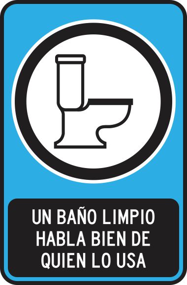 Un Baño Limpio Habla Bien De Quien Lo Usa Simbologic