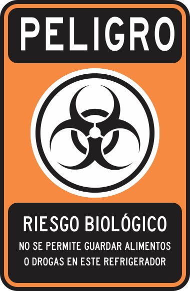 Peligro Riesgo Biológico No Se Permite Guardar Alimentos O Drogas Simbologic