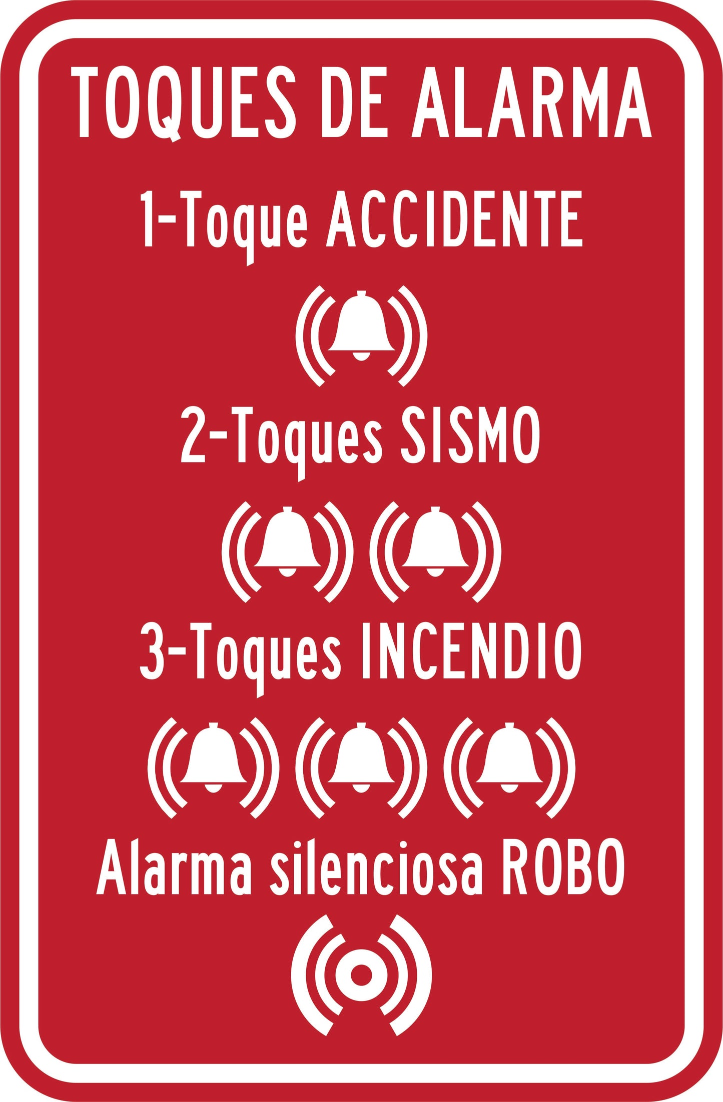 TOQUES DE ALARMA Simbologic