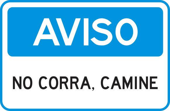 No Corra, Camine Simbologic