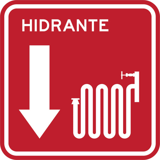 HIDRANTE CON FLECHA HACIA ABAJO Simbologic