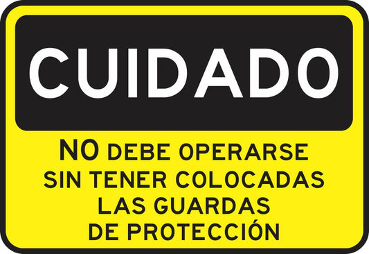 No Debe Operarse Sin Tener Colocadas Las Guardas De Proteccion Simbologic