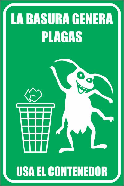 La Basura Genera Plagas. Usa El Contenedor Simbologic