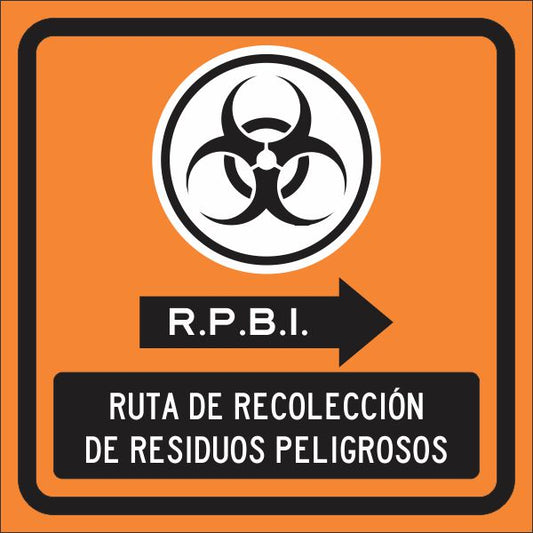 R.P.B.I. Ruta De Recoleccion De Residuos Peligrosos (Der) Simbologic