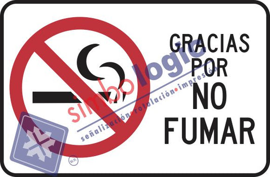 Gracias Por No Fumar Simbologic