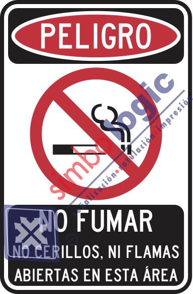 No Cerillos Ni Flamas Abiertas En Esta Área Simbologic