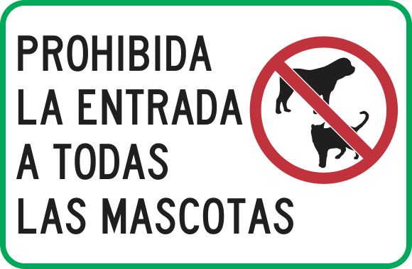 Prohibida La Entrada A Todas Las Mascotas Simbologic