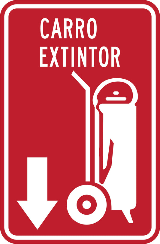 EXTINTOR CO2 FLECHA HACIA ABAJO Simbologic