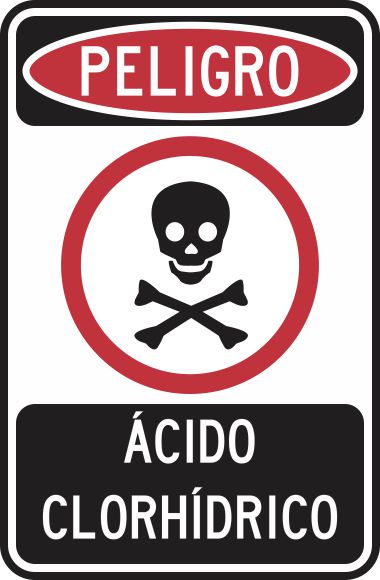 Peligro Ácido Clorhídrico Simbologic