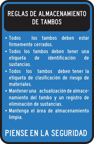 Reglas De Almacenamiento De Tambos Simbologic