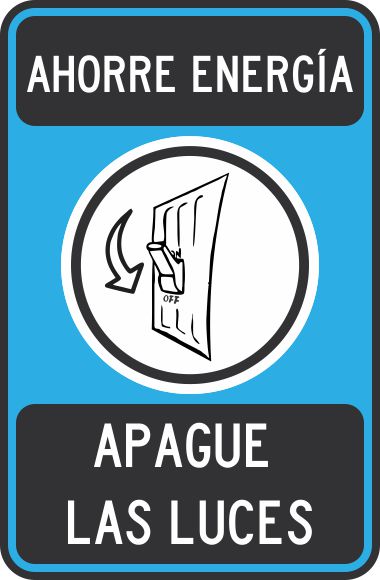 Ahorre Energía, Apague Las Luces Simbologic