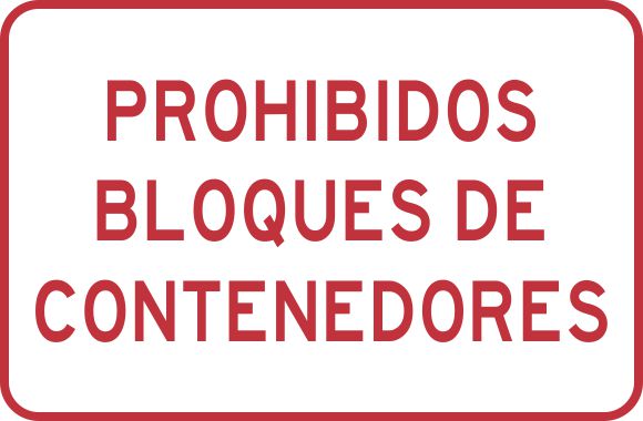 Prohibidos Bloques De Contenedores Simbologic