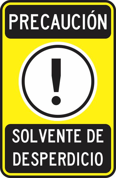 Precaucion Solvente De Desperdicio Simbologic