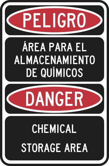 Peligro Área Para El Almacenamiento De Químicos/ Danger Chemical Storage Area Simbologic