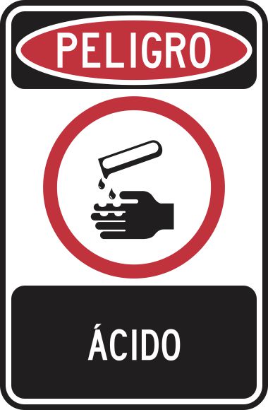 Peligro Ácido Simbologic