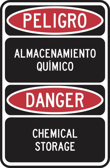 Peligro Almacenamiento Químico/ Danger Chemical Storage Simbologic