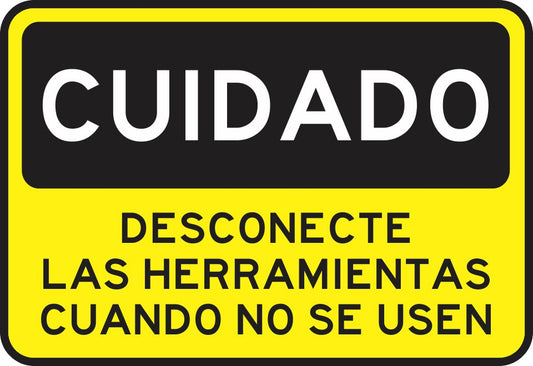 Desconecte Las Herramientas Cuando No Se Usen Simbologic